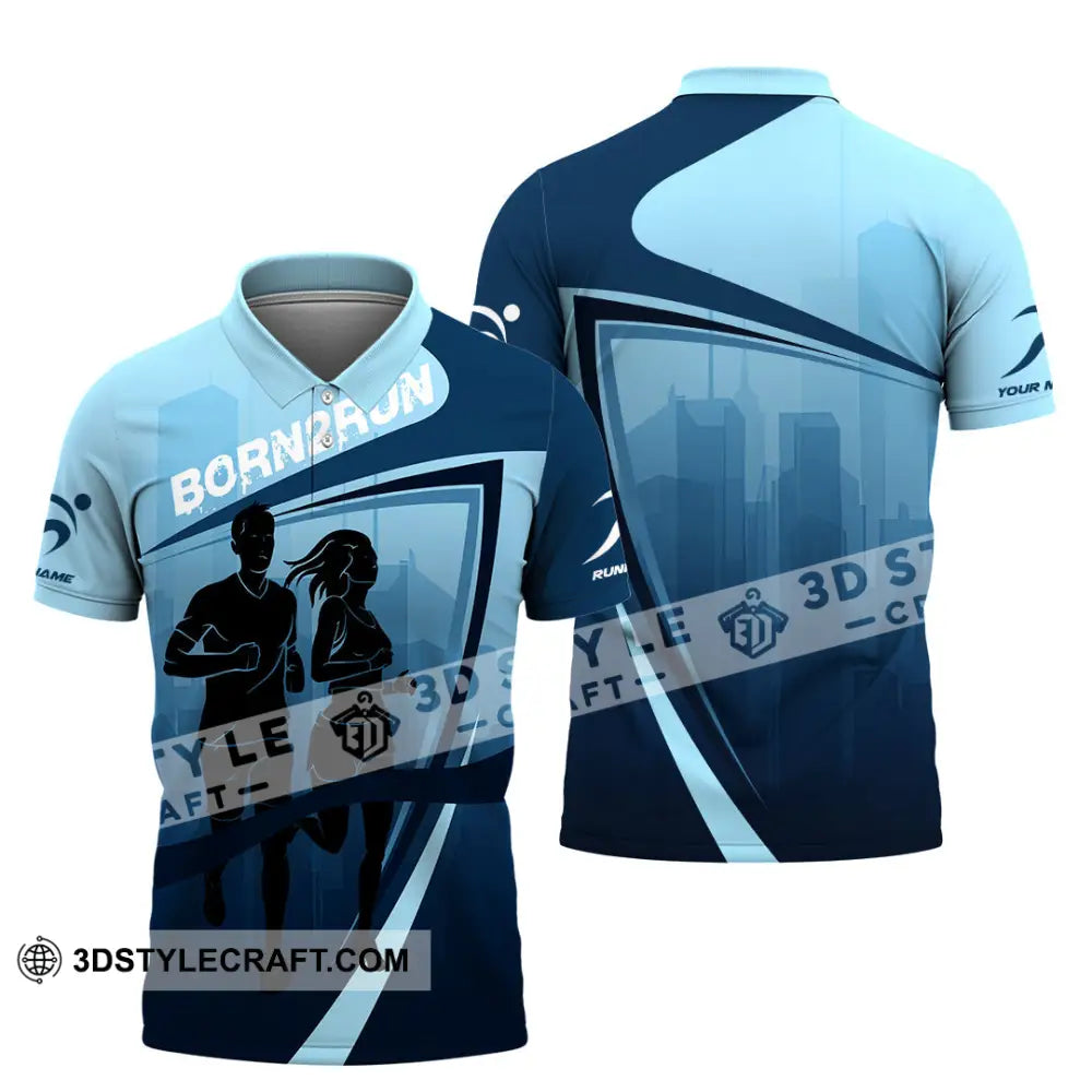 Unisex Shirt - Custom Born To Run 3D Shirt Polo Shirt / S T-shirt
