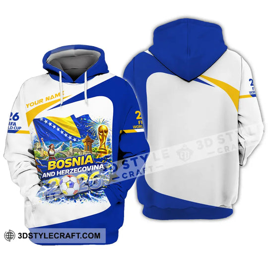 Unisex Shirt - Custom Bosnia And Herzegovina 3D Shirt style option 3