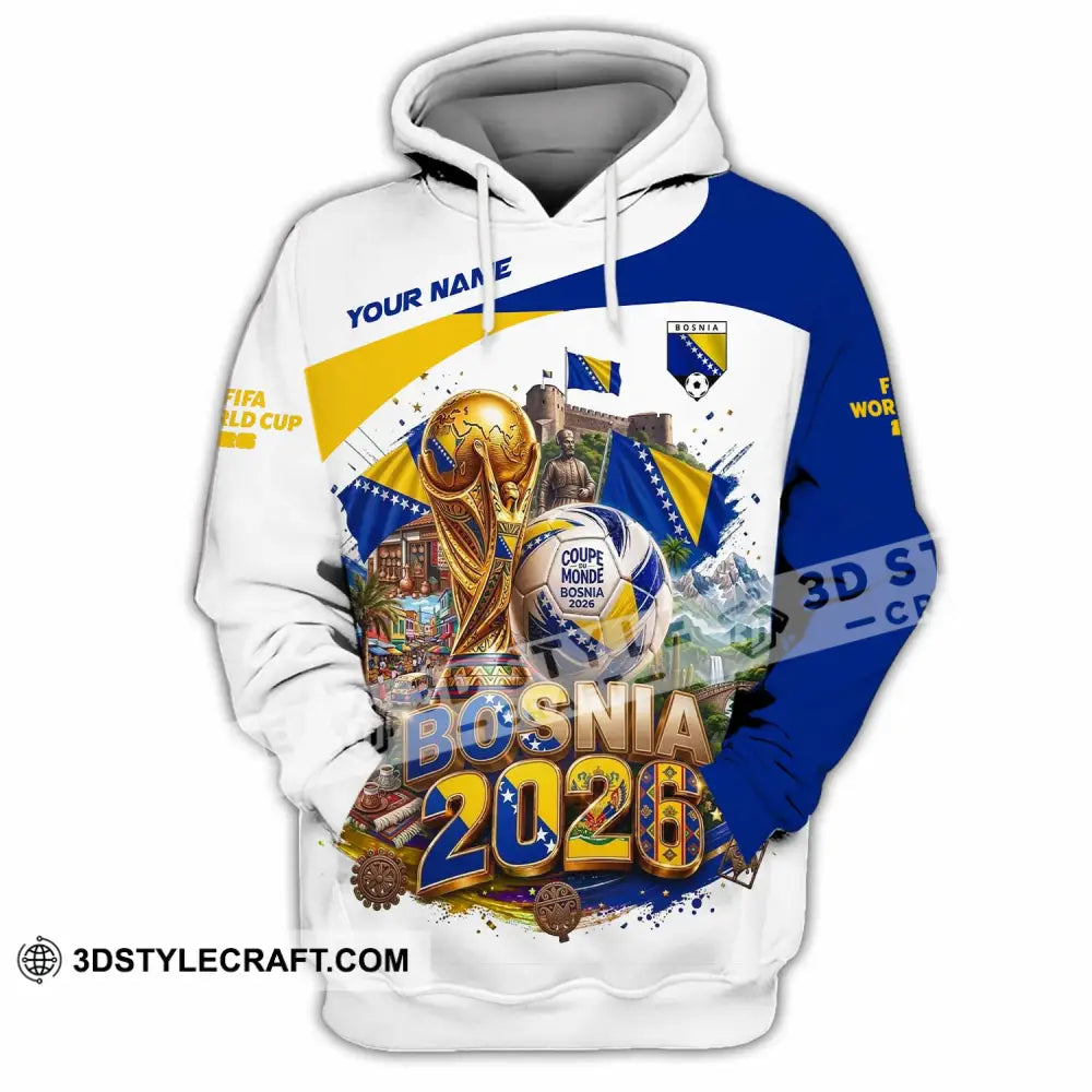 Unisex Shirt - Custom Bosnia World Cup 2026 Shirt - Hoodie / S - T-shirt
