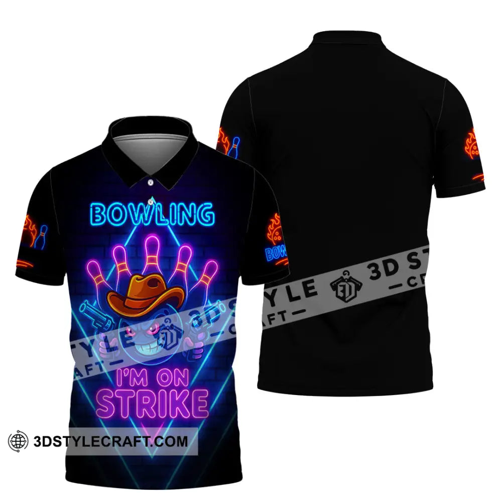Unisex Shirt - Custom Bowling I Am On Strike Shirt Polo Shirt / S T-shirt