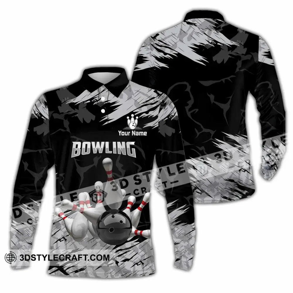 Unisex Shirt - Custom Bowling Shirt - Long Sleeve Polo / S - T-shirt
