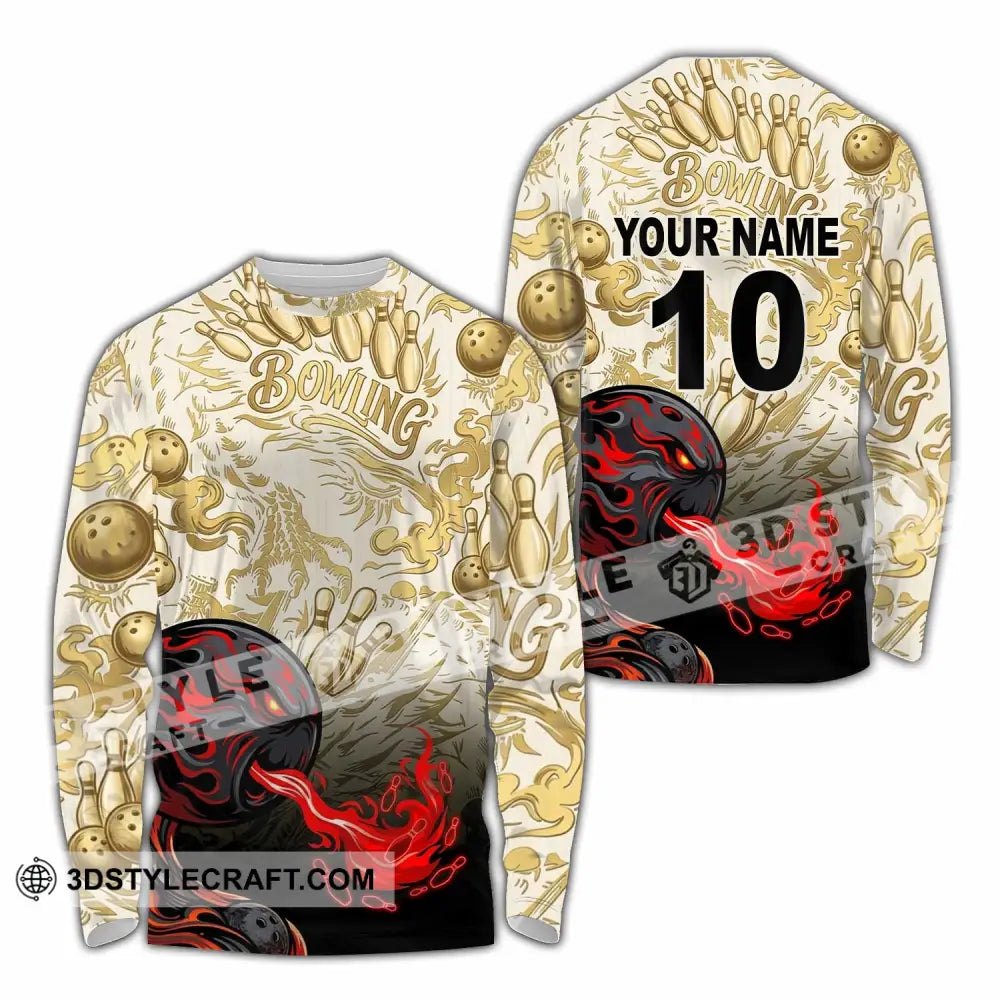 Unisex Shirt - Custom Bowling Shirt - Long Sleeve Shirt / S - T-shirt