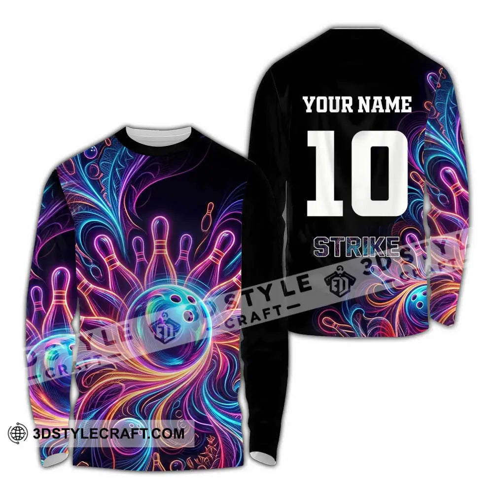 Unisex Shirt - Custom Bowling Shirt - Long Sleeve Shirt / S - T-shirt