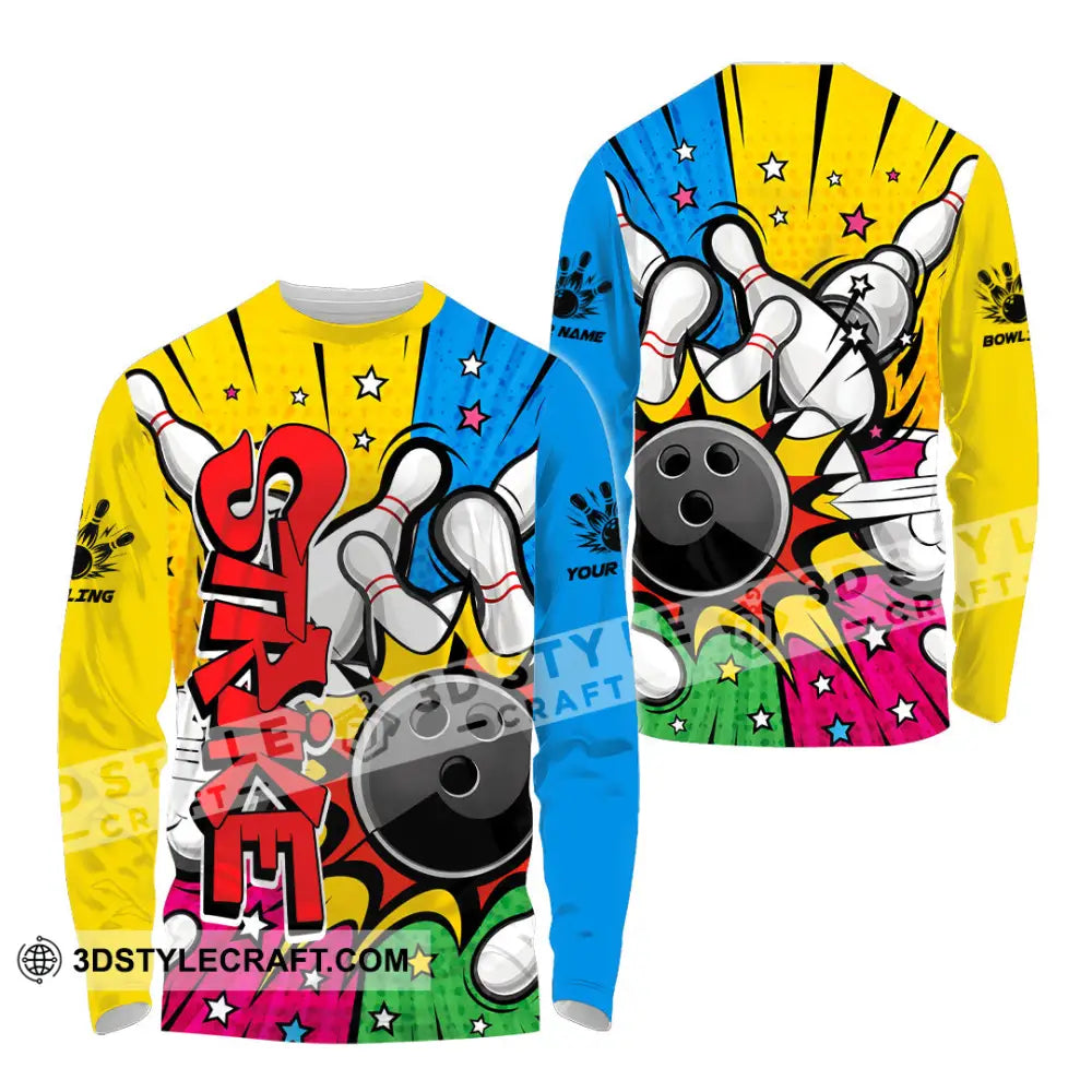 Unisex Shirt - Custom Bowling Shirt - Long Sleeve Shirt / S - T-shirt
