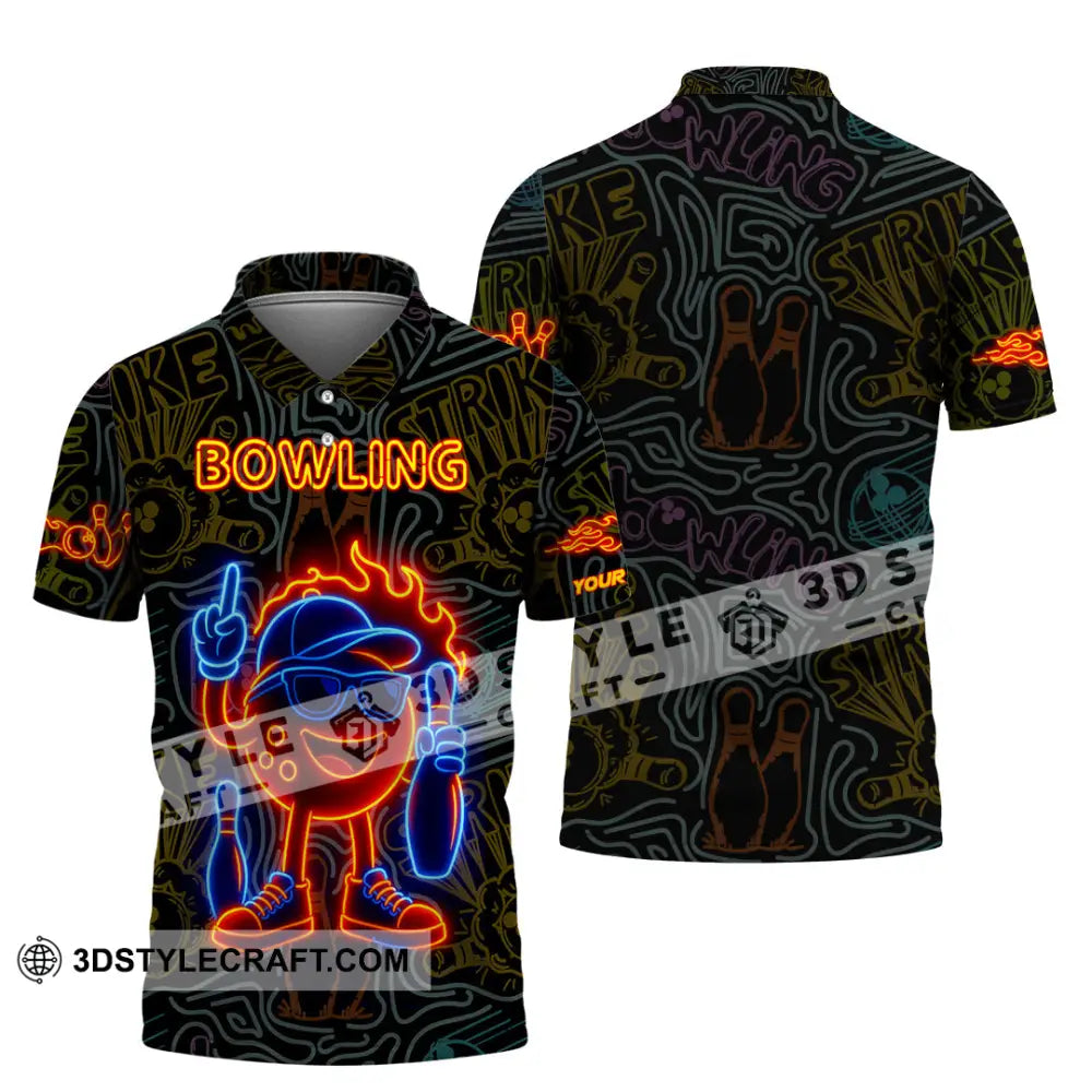 Unisex Shirt - Custom Bowling Shirt Polo Shirt / S T-shirt