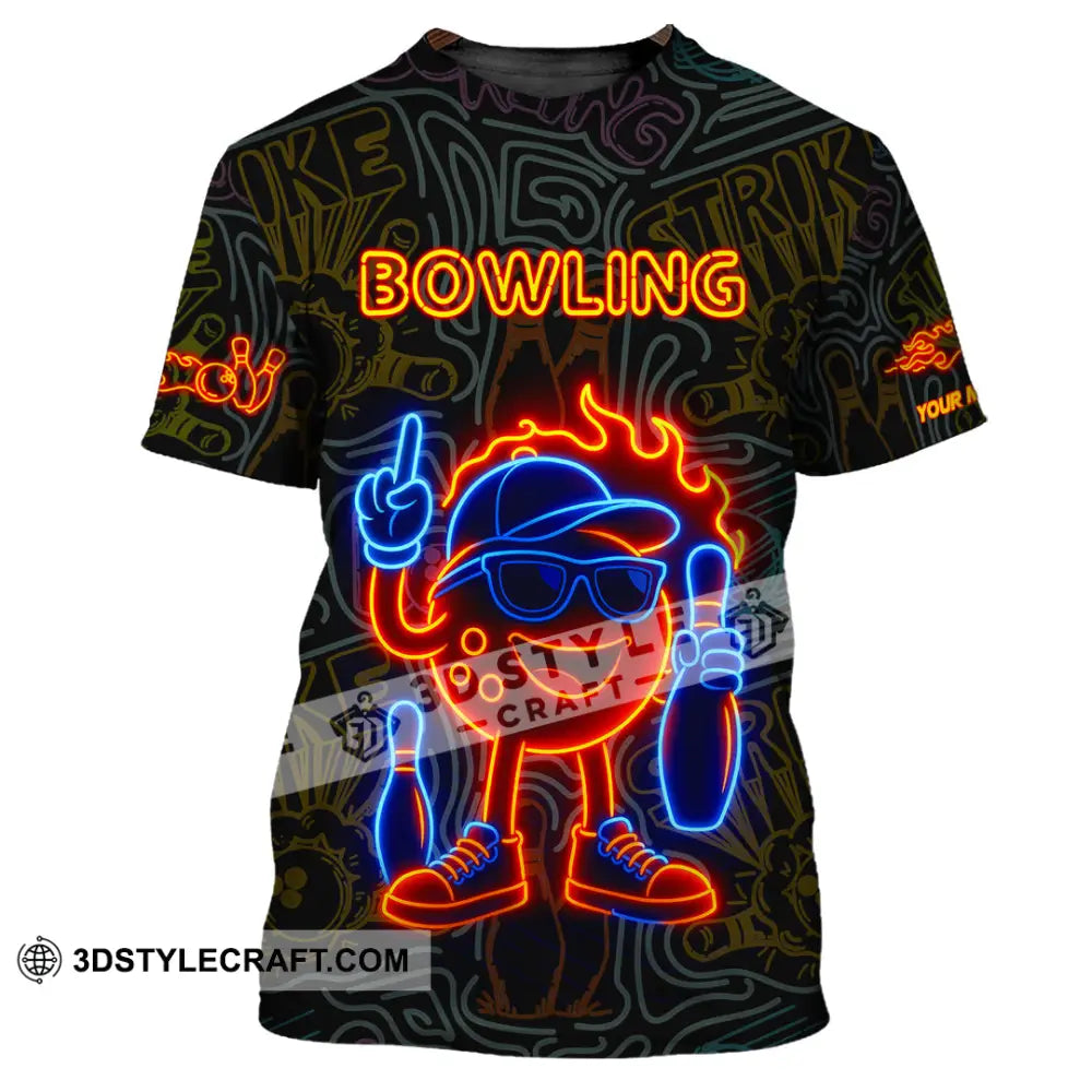 Unisex Shirt - Custom Bowling Shirt T-Shirt / S T-shirt