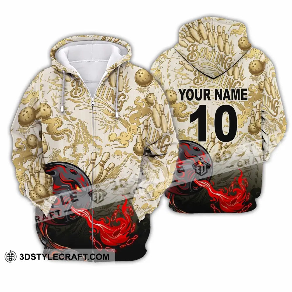 Unisex Shirt - Custom Bowling Shirt - Zipper Hoodie / S - T-shirt