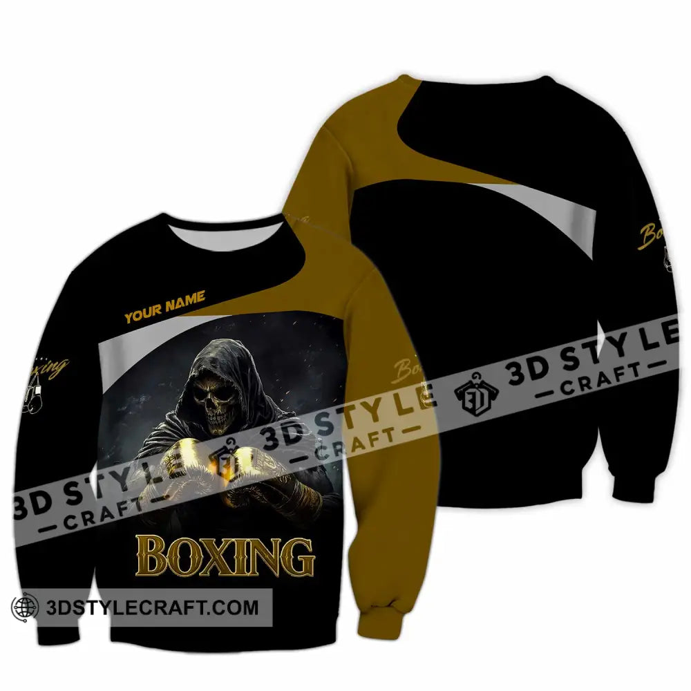 Unisex Shirt - Custom Boxing 3D Shirt Long Sleeve / S T-shirt