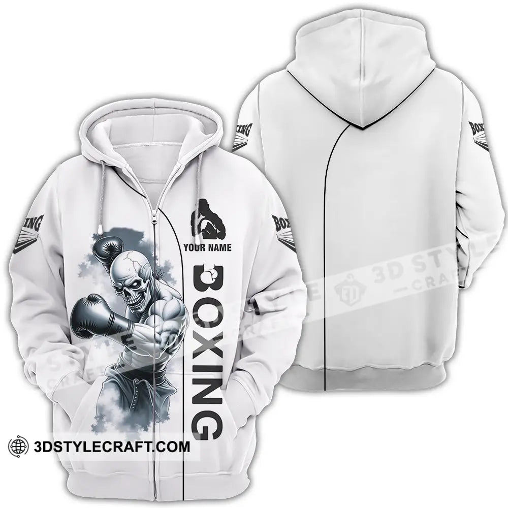 Unisex Shirt - Custom Boxing 3D Shirt Zipper Hoodie / S T-shirt
