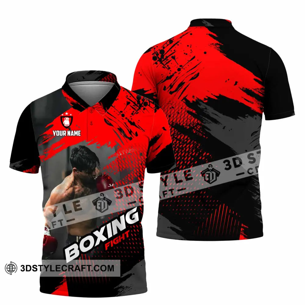 Unisex Shirt - Custom Boxing Fight 3D Shirt - Polo Shirt / S - T-shirt