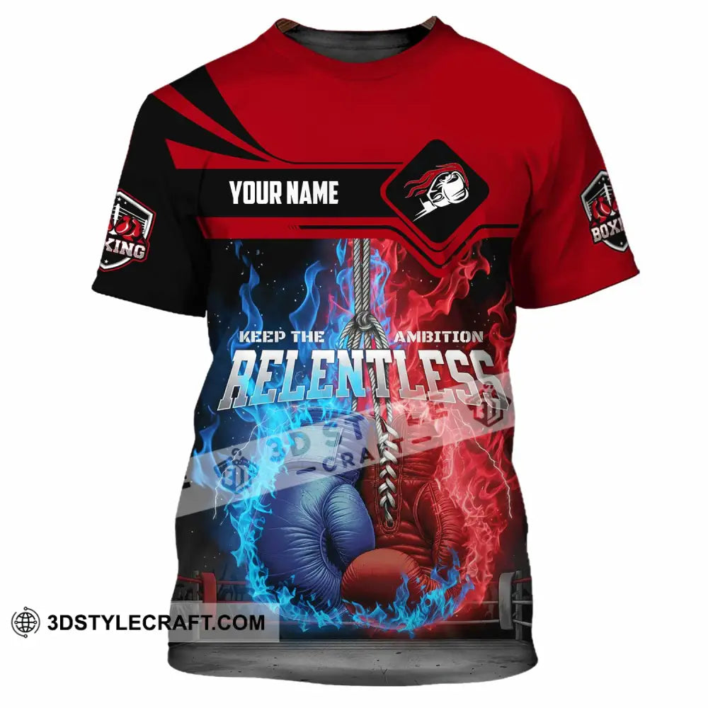 Unisex Shirt - Custom Boxing Keep The Ambition Release 3D Shirt T-Shirt / S T-shirt