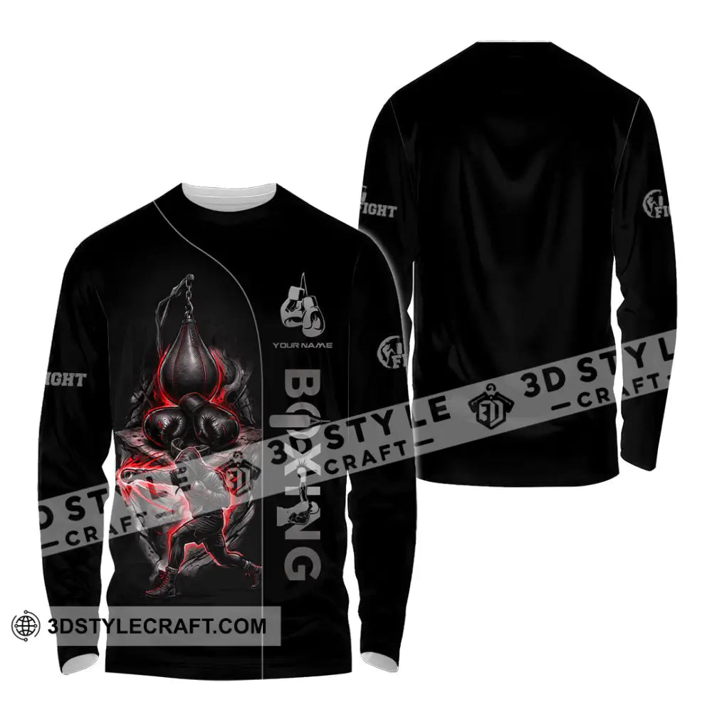 Unisex Shirt - Custom Boxing Shirt - Long Sleeve Shirt / S - T-shirt