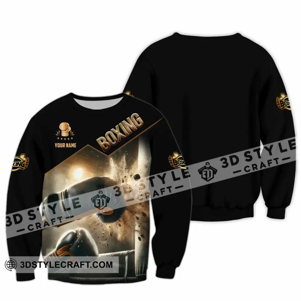 Unisex Shirt - Custom Boxing Lover Sport Shirt Long Sleeve / S T-shirt