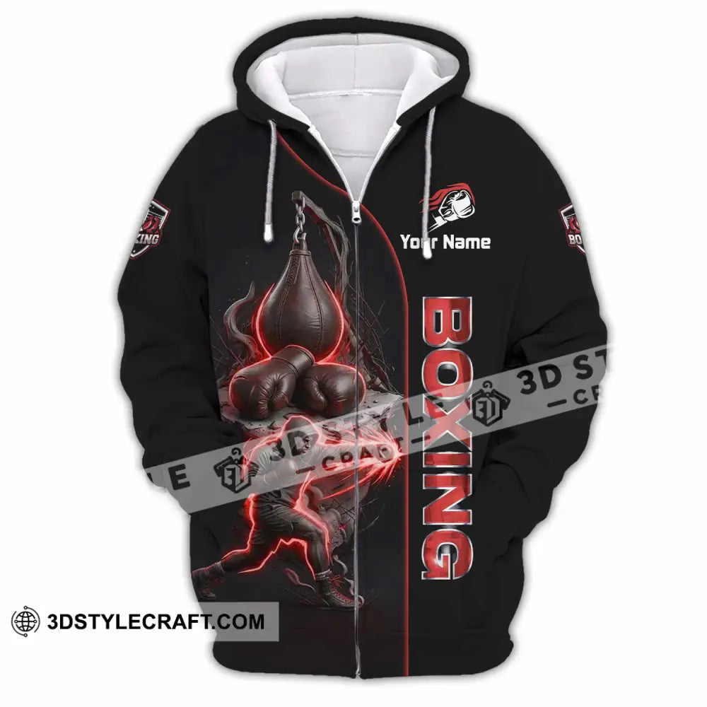 Unisex Shirt - Custom Boxing Shirt - Zipper Hoodie / S - T-shirt
