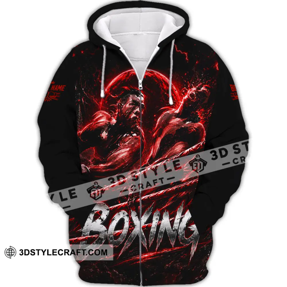 Unisex Shirt - Custom Boxing Shirt - Zipper Hoodie / S - T-shirt