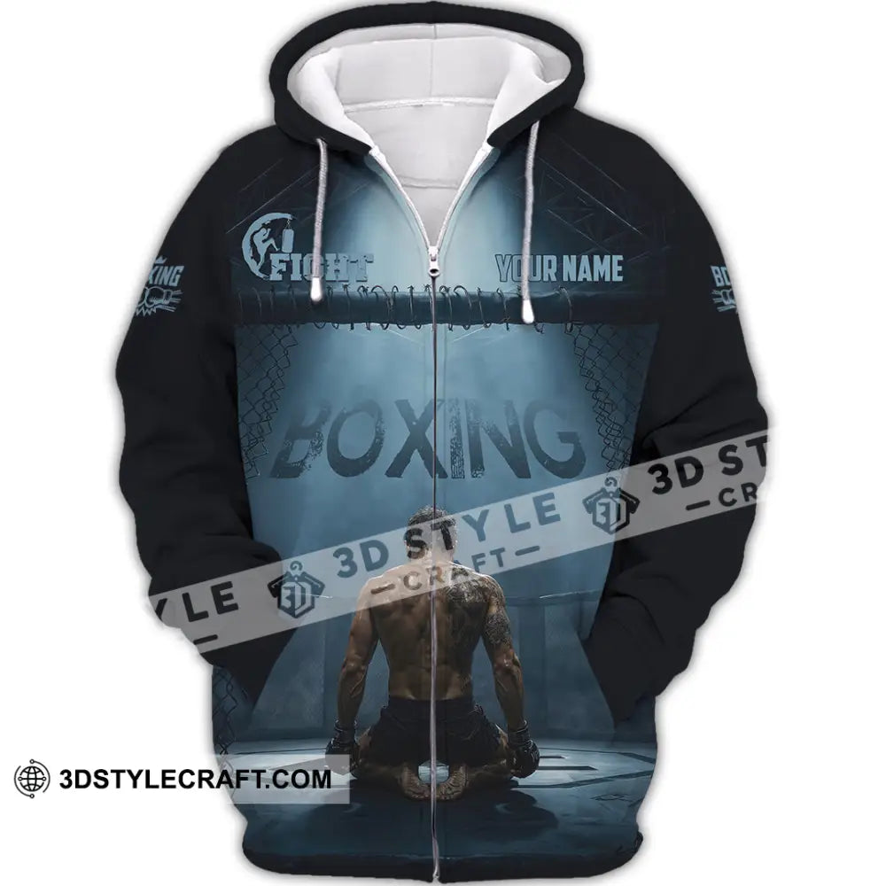 Unisex Shirt - Custom Boxing Shirt - Zipper Hoodie / S - T-shirt