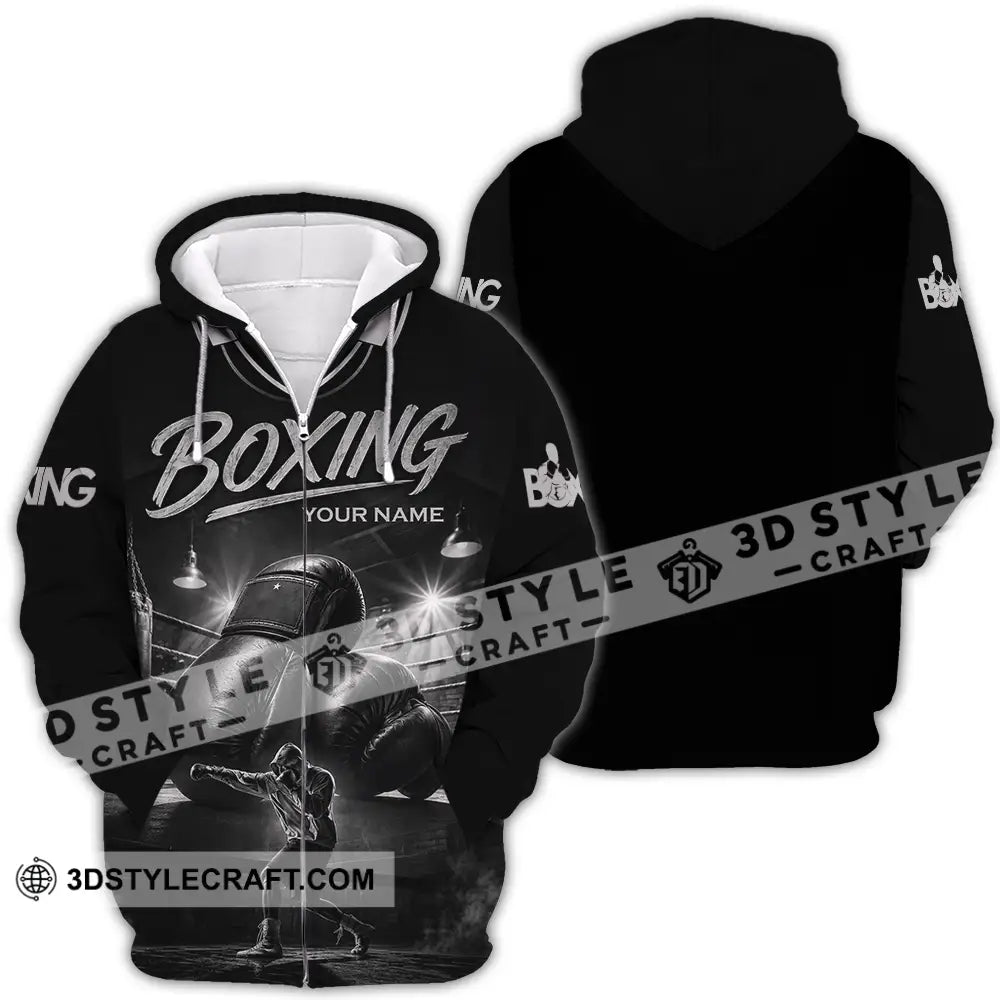 Unisex Shirt - Custom Boxing Shirt - Zipper Hoodie / S - T-shirt