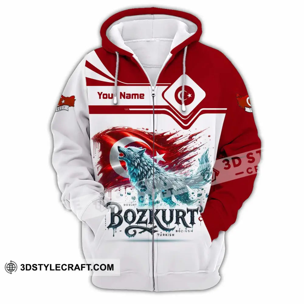 Unisex Shirt - Custom Bozkurt Shirt - Zipper Hoodie / S - T-shirt