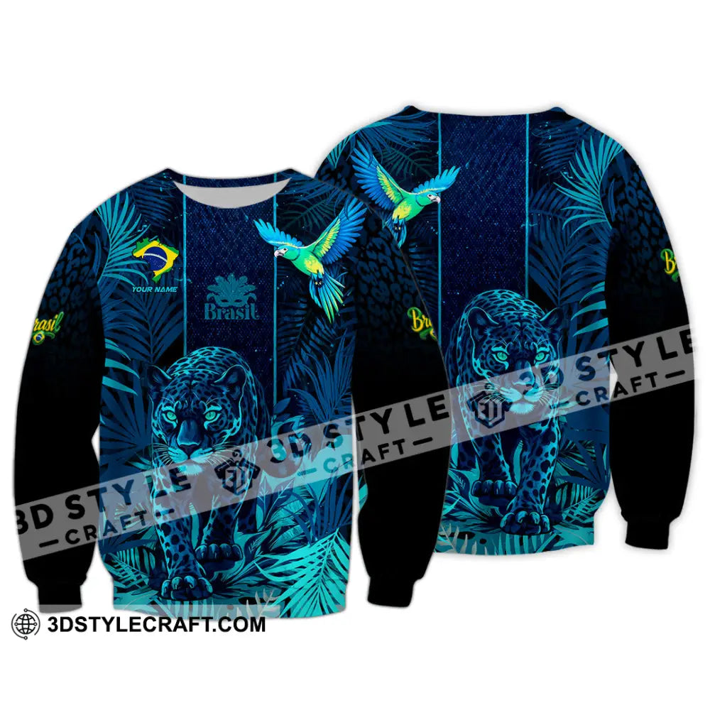 Unisex Shirt - Custom Brasil 3D Shirt Long Sleeve / S T-shirt
