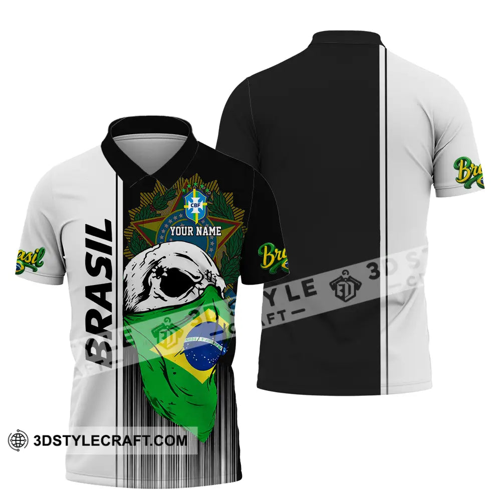 Unisex Shirt - Custom Brasil 3D Shirt Polo Shirt / S T-shirt