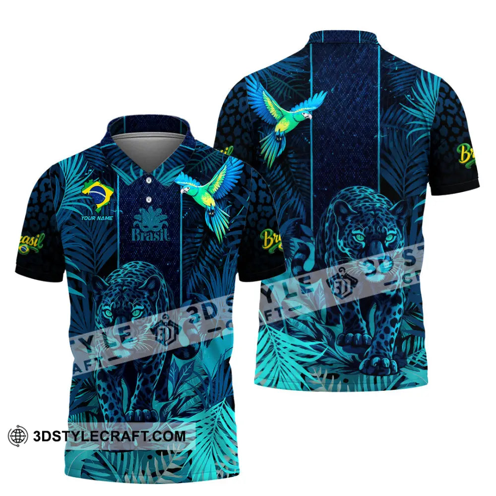Unisex Shirt - Custom Brasil 3D Shirt Polo Shirt / S T-shirt