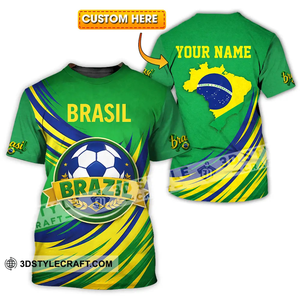Unisex Shirt - Custom Brasil 3D Shirt T-shirt