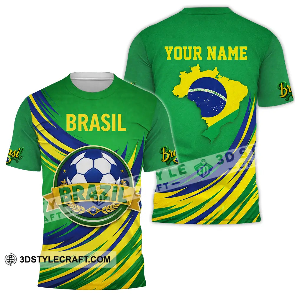 Unisex Shirt - Custom Brasil 3D Shirt T-Shirt / S T-shirt