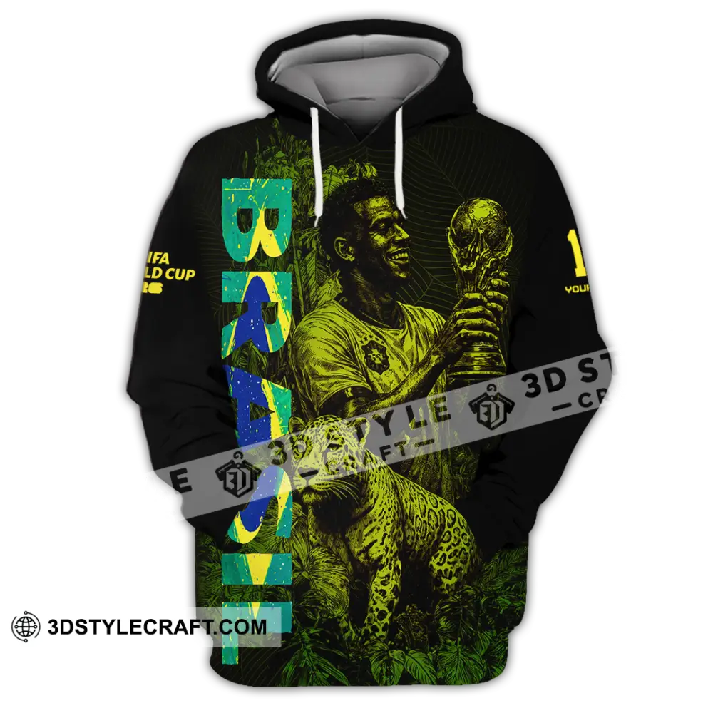 Unisex Shirt - Custom Brasil Fifa World Cup 2026 3D Shirt Hoodie / S T-shirt