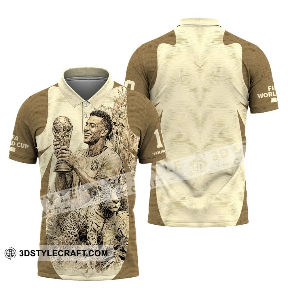 Unisex Shirt - Custom Brasil Fifa World Cup 2026 3D Shirt Polo Shirt / S T-shirt