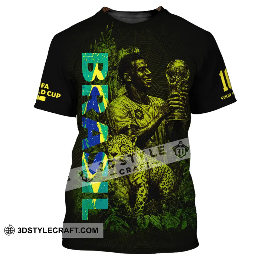 Unisex Shirt - Custom Brasil Fifa World Cup 2026 3D Shirt T-Shirt / S T-shirt