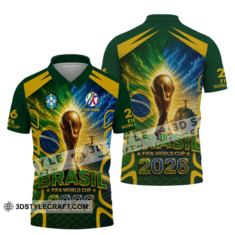 Unisex Shirt - Custom Brasil World Cup 2026 Shirt - Polo Shirt / S - T-shirt
