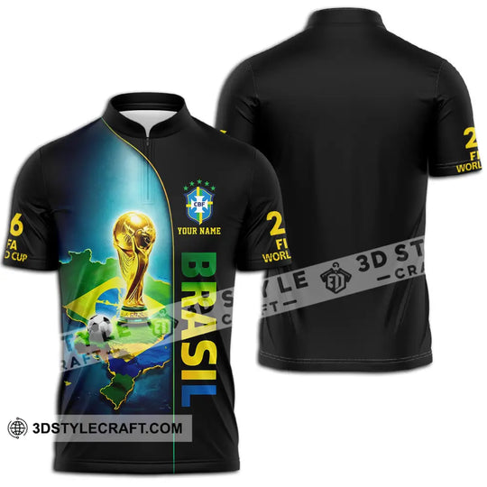 Unisex Shirt - Custom Brasil World Cup 2026 3D Shirt style option 2