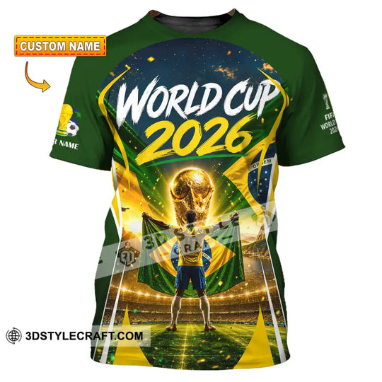 Unisex Shirt - Custom Brasil World Cup 2026 Shirt style option 1