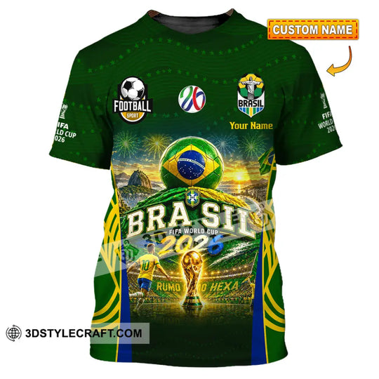 Unisex Shirt - Custom Brasil World Cup 2026 Shirt style option 1