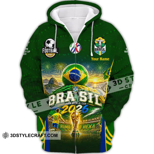 Unisex Shirt - Custom Brasil World Cup 2026 Shirt style option 3
