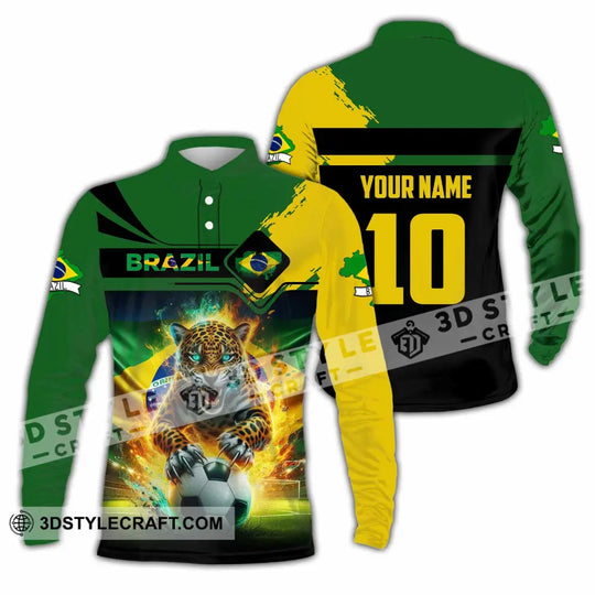 Unisex Shirt - Custom Brazil 3D Shirt style option 4