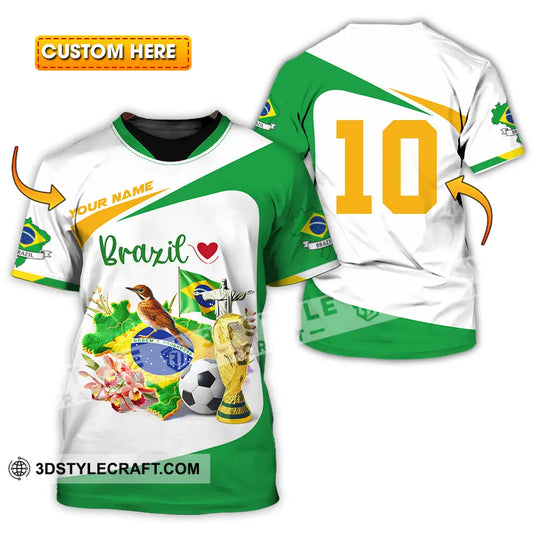 Unisex Shirt - Custom Brazil 3D Shirt T-shirt