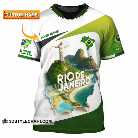 Unisex Shirt - Custom Brazil 3D Shirt style option 1