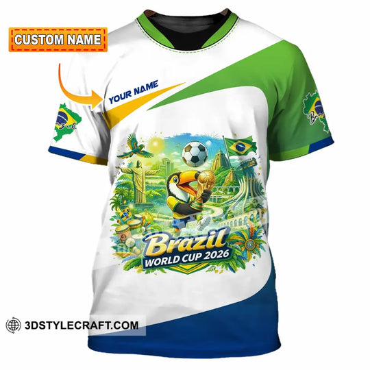 Unisex Shirt - Custom Brazil 3D Shirt style option 1