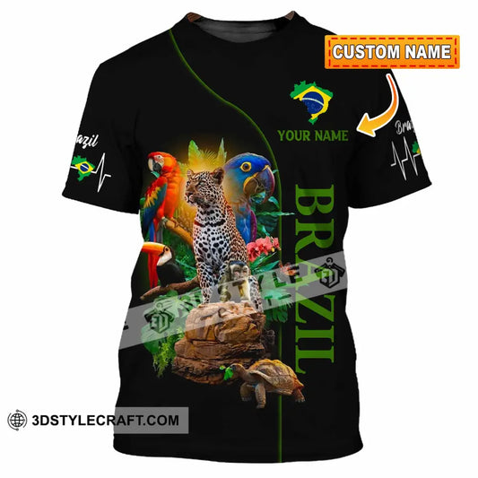 Unisex Shirt - Custom Brazil 3D Shirt T-shirt