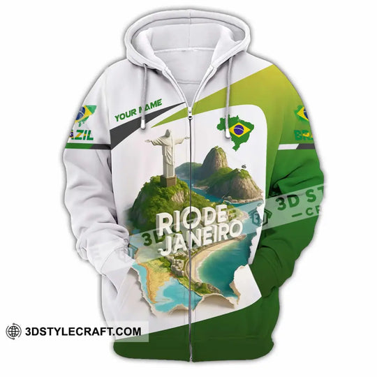 Unisex Shirt - Custom Brazil 3D Shirt style option 4