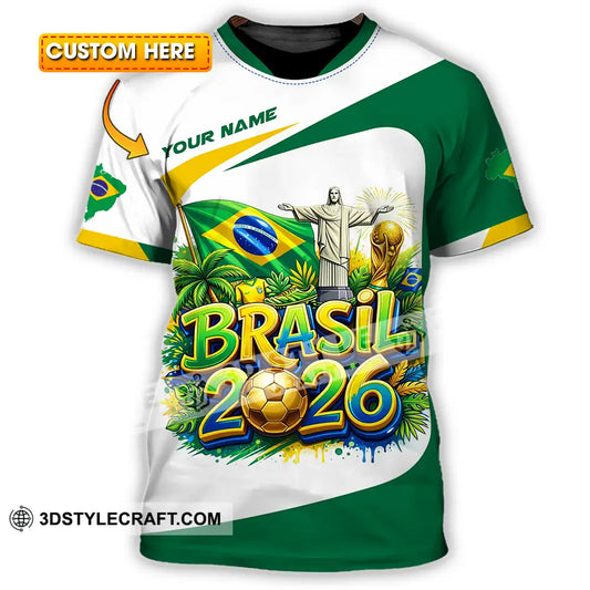 Unisex Shirt - Custom Brazil Fifa Club World Cup 2026 3D Shirt T-shirt