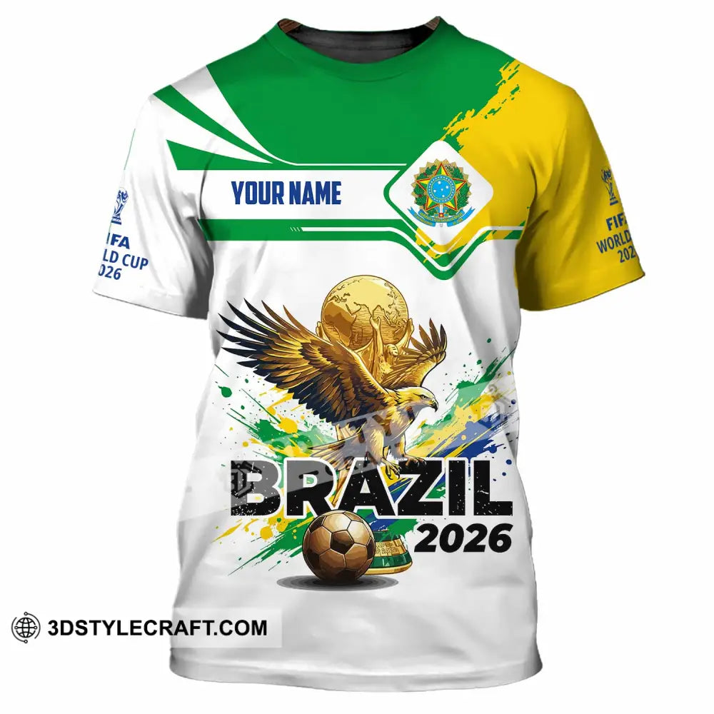 Unisex Shirt - Custom Brazil Fifa World Cup 2026 3D Shirt T-Shirt / S T-shirt