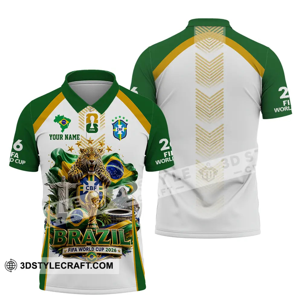 Unisex Shirt - Custom Brazil World Cup 2026 Shirt - Polo Shirt / S - T-shirt
