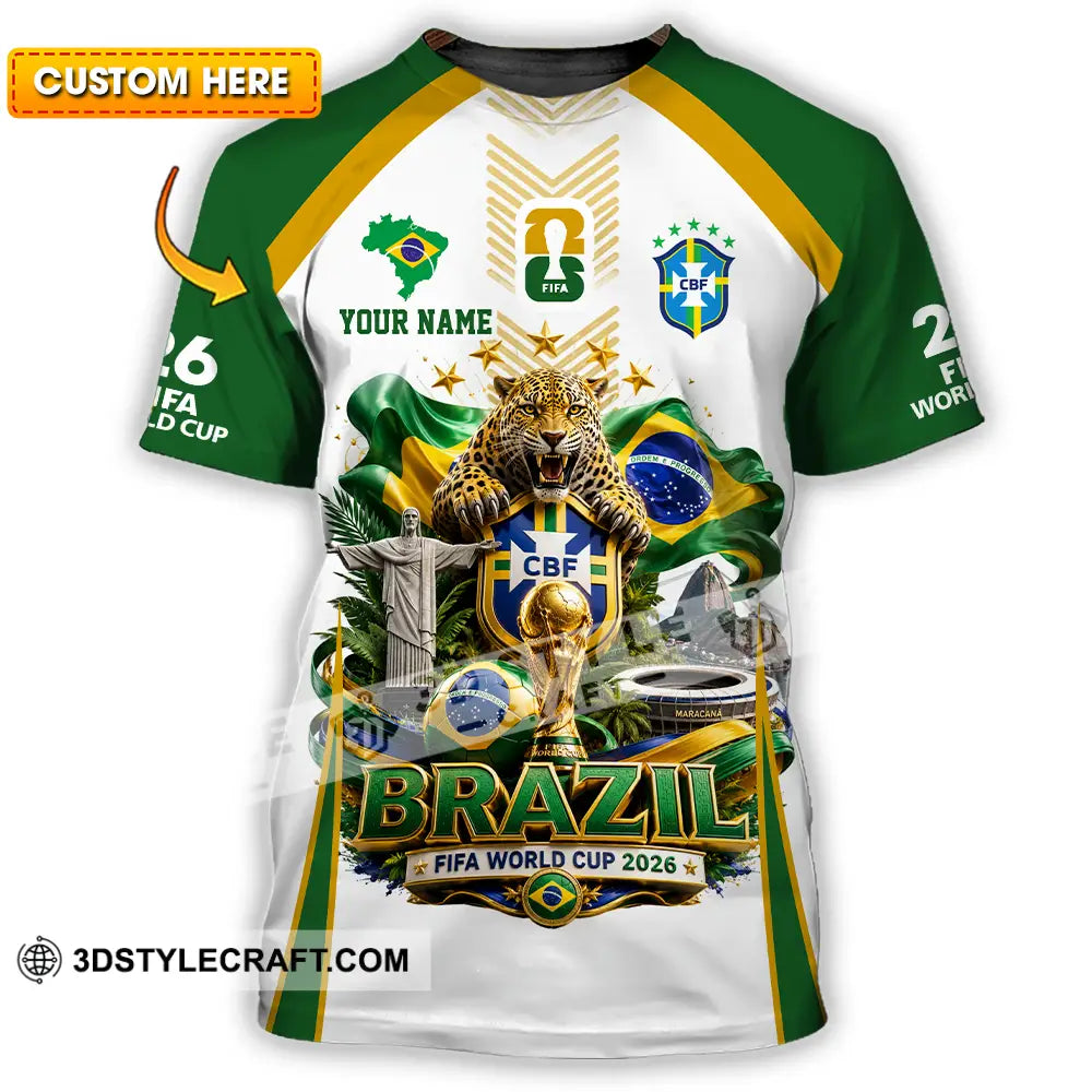 Unisex Shirt - Custom Brazil World Cup 2026 Shirt - T-shirt