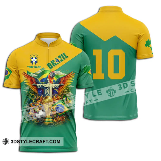 Unisex Shirt - Custom Brazil World Cup 3D Shirt style option 2