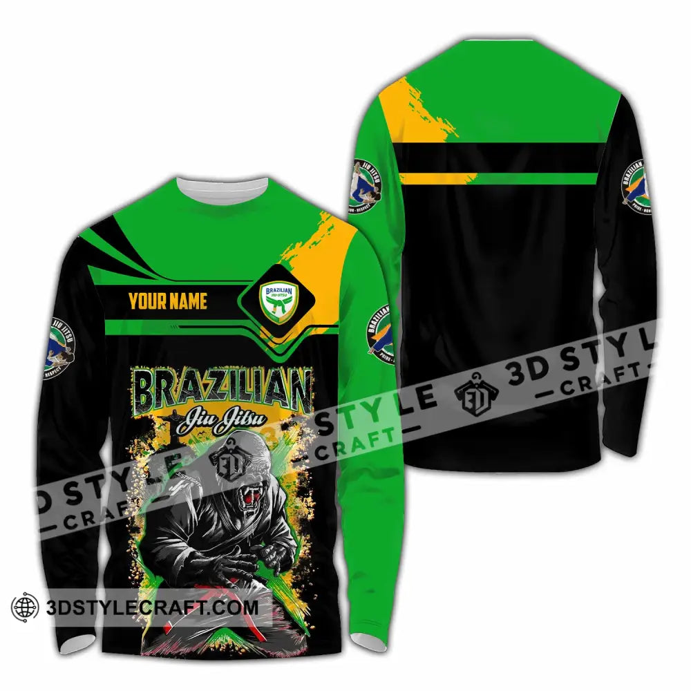 Unisex Shirt - Custom Brazilian 3D Shirt Long Sleeve Shirt / S T-shirt