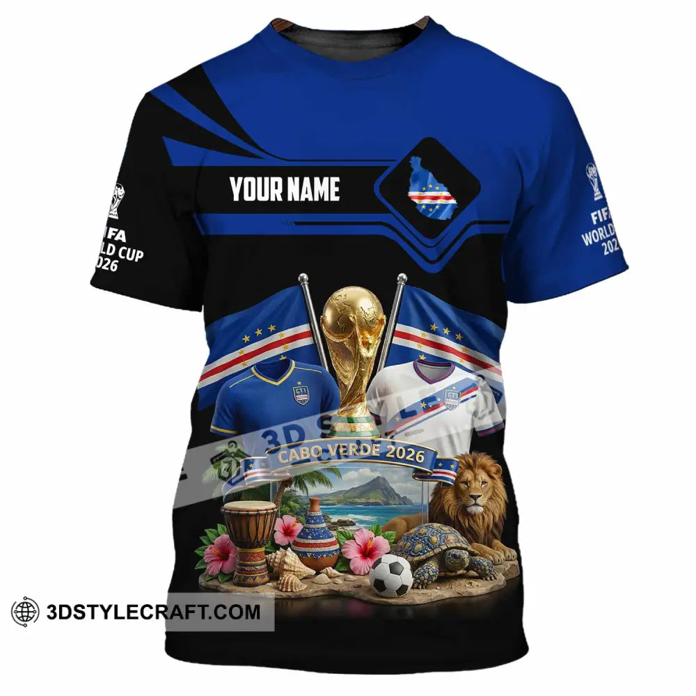 Unisex Shirt - Custom Cabo Verde World Cup 2026 3D Shirt - T-Shirt / S - T-shirt