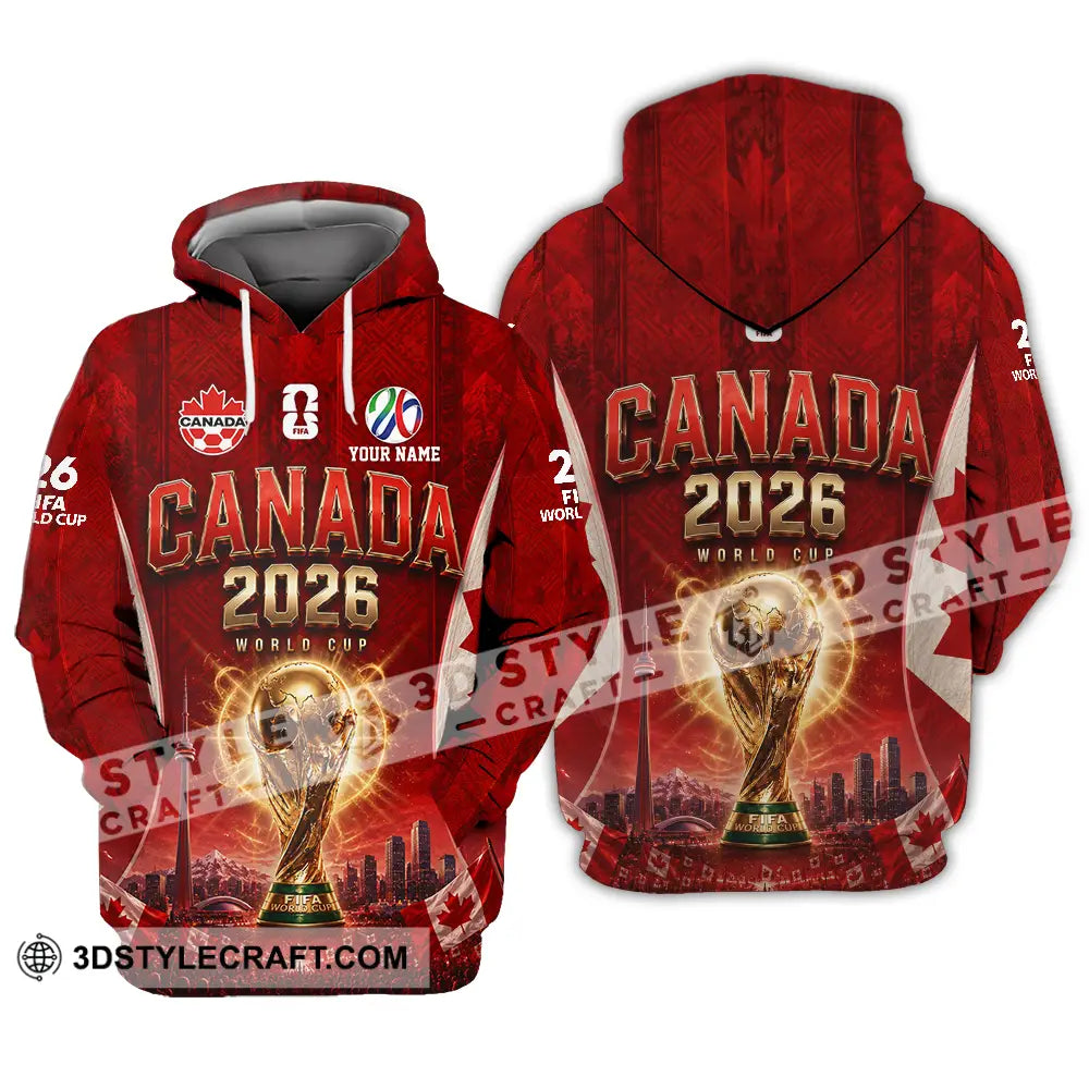 Unisex Shirt - Custom Canada World Cup 2026 Shirt - Hoodie / S - T-shirt