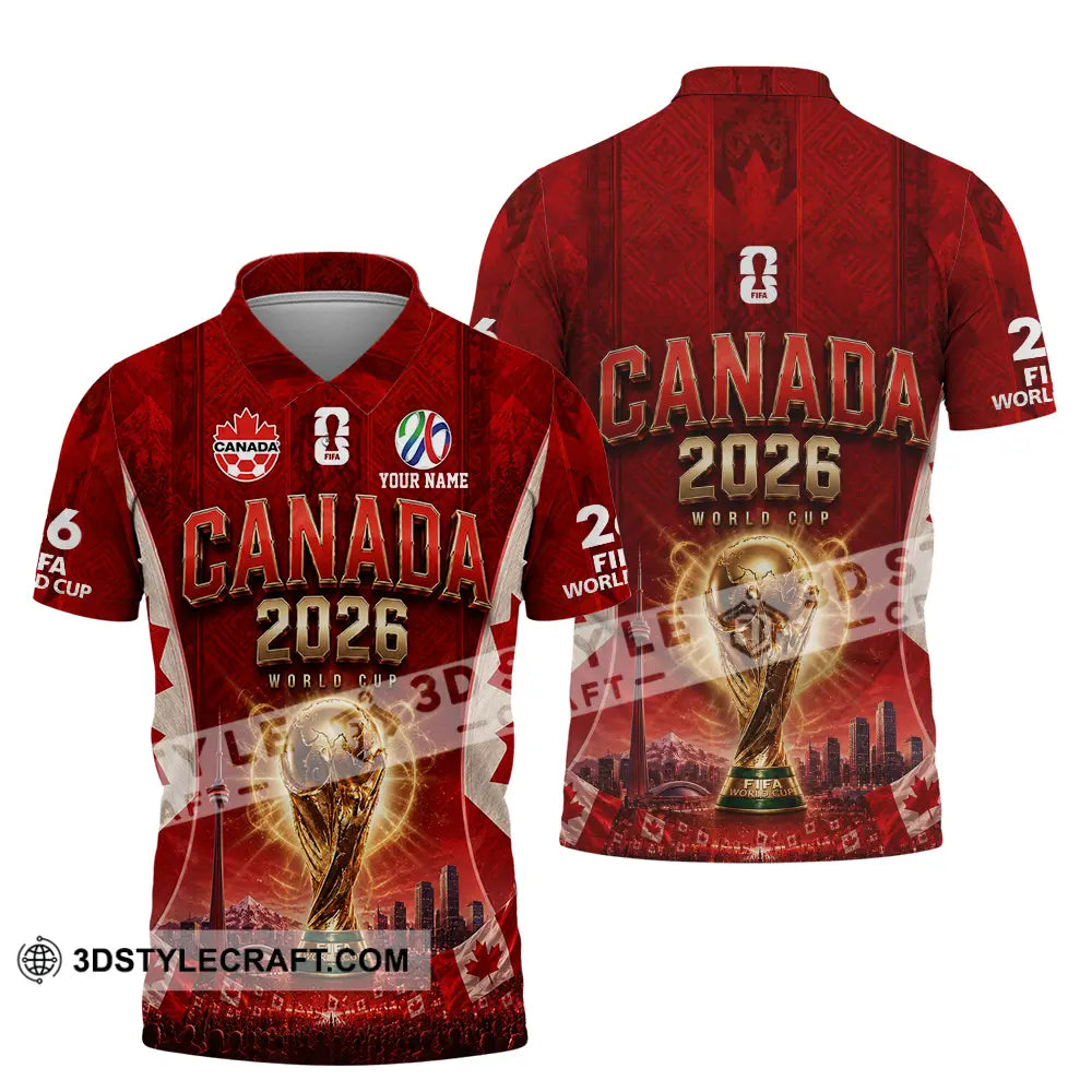 Unisex Shirt - Custom Canada World Cup 2026 Shirt - Polo Shirt / S - T-shirt